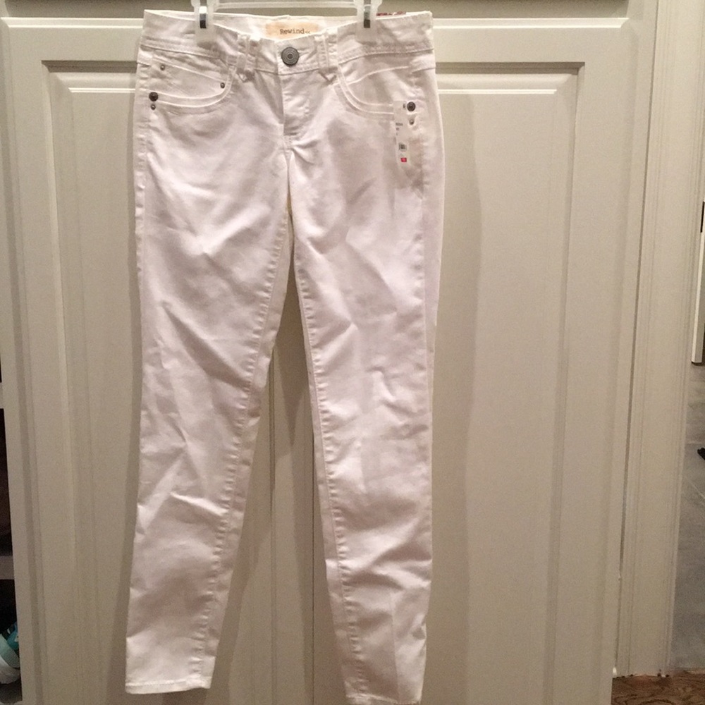 Juniors Super Skinny White Jeans